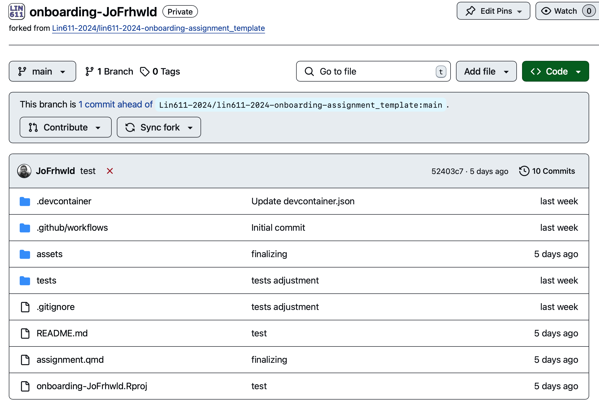 Your Assignment Repo